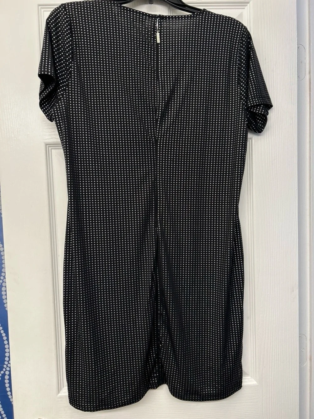 Michael Kors Black Studded Midi Dress
